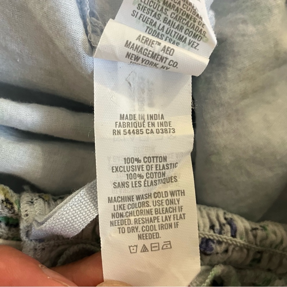 Aerie Floral Mini Dress - Blue and White - Picture 8 of 8
